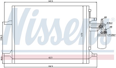 Nissens Kondensator, Klimaanlage [Hersteller-Nr. 940159] für Volvo von NISSENS