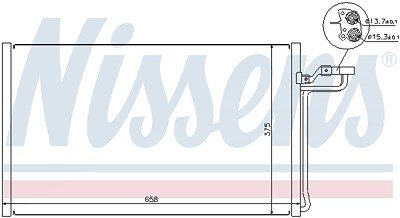 Nissens Kondensator, Klimaanlage [Hersteller-Nr. 940220] für Volvo von NISSENS