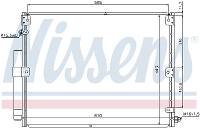 Nissens Kondensator, Klimaanlage [Hersteller-Nr. 940375] für Toyota von NISSENS