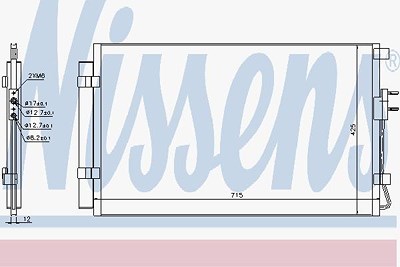 Nissens Kondensator, Klimaanlage [Hersteller-Nr. 940392] für Hyundai von NISSENS