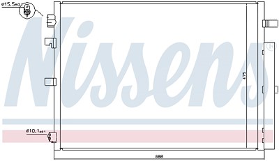 Nissens Kondensator, Klimaanlage [Hersteller-Nr. 940397] für Renault von NISSENS