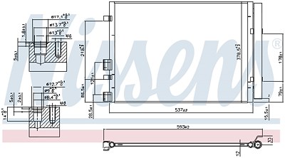 Nissens Kondensator, Klimaanlage [Hersteller-Nr. 940405] für Hyundai von NISSENS