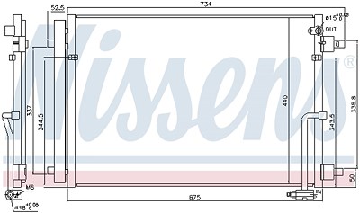 Nissens Kondensator, Klimaanlage [Hersteller-Nr. 940452] für Audi von NISSENS