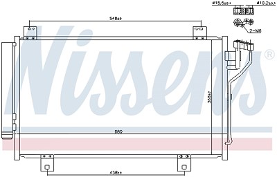 Nissens Kondensator, Klimaanlage [Hersteller-Nr. 940471] für Mazda von NISSENS