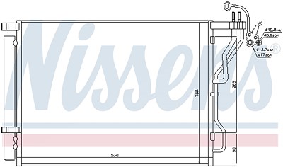 Nissens Kondensator, Klimaanlage [Hersteller-Nr. 940563] für Kia von NISSENS