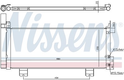 Nissens Kondensator, Klimaanlage [Hersteller-Nr. 940571] für Lexus von NISSENS