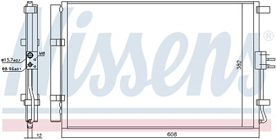 Nissens Kondensator, Klimaanlage [Hersteller-Nr. 940573] für Kia von NISSENS