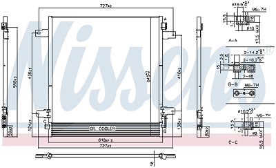 Nissens Kondensator, Klimaanlage [Hersteller-Nr. 940619] für Nissan von NISSENS