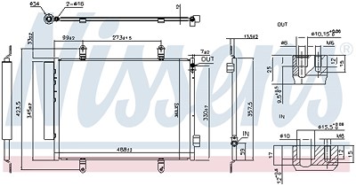 Nissens Kondensator, Klimaanlage [Hersteller-Nr. 940747] für Suzuki von NISSENS