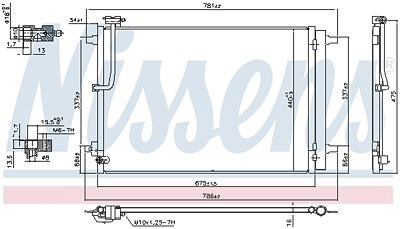 Nissens Kondensator, Klimaanlage [Hersteller-Nr. 941077] für Audi von NISSENS