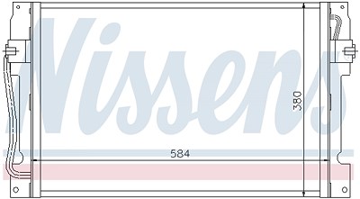 Nissens Kondensator, Klimaanlage [Hersteller-Nr. 94182] für Volvo von NISSENS