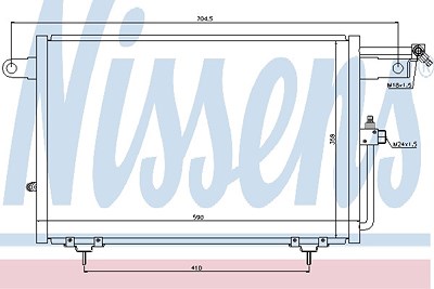 Nissens Kondensator, Klimaanlage [Hersteller-Nr. 94213] für Audi von NISSENS
