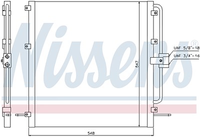 Nissens Kondensator, Klimaanlage [Hersteller-Nr. 94257] für Land Rover von NISSENS