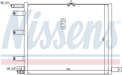 Nissens Kondensator, Klimaanlage [Hersteller-Nr. 94300] für Saab von NISSENS