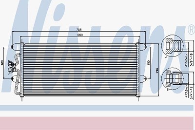 Nissens Kondensator, Klimaanlage [Hersteller-Nr. 94307] für VW von NISSENS