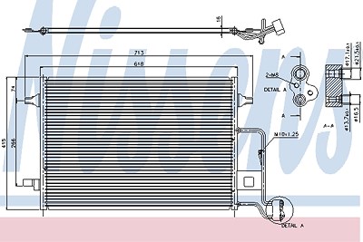 Nissens Kondensator, Klimaanlage [Hersteller-Nr. 94592] für Skoda, VW von NISSENS