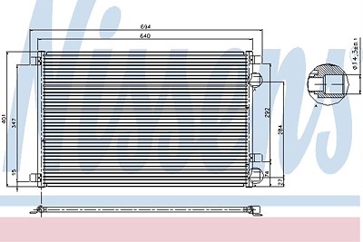 Nissens Kondensator, Klimaanlage [Hersteller-Nr. 94626] für Renault von NISSENS