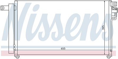Nissens Kondensator, Klimaanlage [Hersteller-Nr. 94814] für Kia von NISSENS
