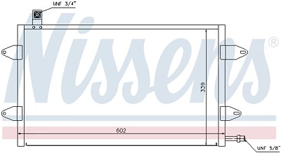 Nissens Kondensator, Klimaanlage [Hersteller-Nr. 94905] für VW von NISSENS