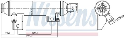 Nissens Kühler, Abgasrückführung [Hersteller-Nr. 989419] für Alfa Romeo, Fiat von NISSENS