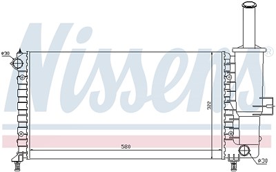Nissens Kühler, Motorkühlung [Hersteller-Nr. 61764] für Fiat von NISSENS