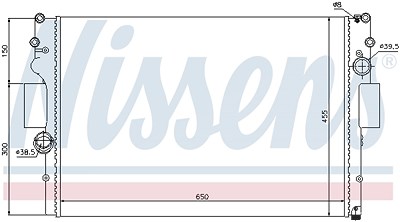 Nissens Kühler, Motorkühlung [Hersteller-Nr. 61981] für Iveco von NISSENS