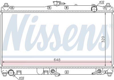 Nissens Kühler, Motorkühlung [Hersteller-Nr. 62467] für Mazda von NISSENS