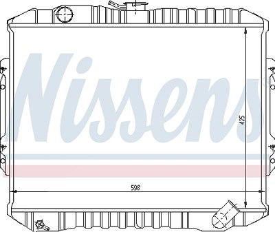 Nissens Kühler, Motorkühlung [Hersteller-Nr. 62840] für Mitsubishi von NISSENS