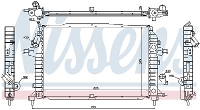 Nissens Kühler, Motorkühlung [Hersteller-Nr. 630705] für Opel von NISSENS