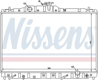 Nissens Kühler, Motorkühlung [Hersteller-Nr. 63313] für Honda von NISSENS