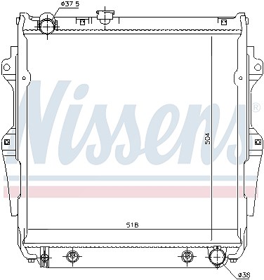 Nissens Kühler, Motorkühlung [Hersteller-Nr. 646862] für Toyota von NISSENS