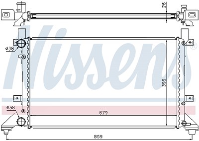 Nissens Kühler, Motorkühlung [Hersteller-Nr. 65231A] für VW von NISSENS