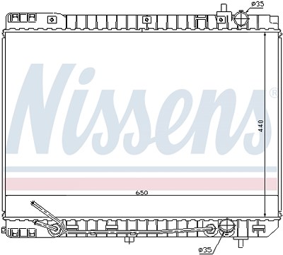 Nissens Kühler, Motorkühlung [Hersteller-Nr. 66759] für Kia von NISSENS