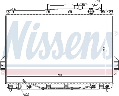 Nissens Kühler, Motorkühlung [Hersteller-Nr. 67527] für Hyundai von NISSENS