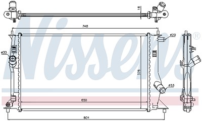 Nissens Kühler, Motorkühlung [Hersteller-Nr. 68503] für Mazda von NISSENS