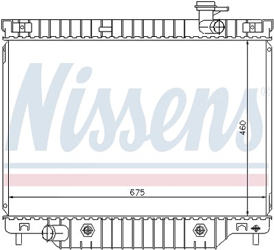 Nissens Kühler, Motorkühlung [Hersteller-Nr. 69211] für Chevrolet, Saab von NISSENS