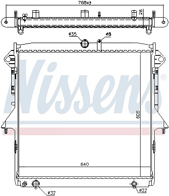 Nissens Kühler, Motorkühlung [Hersteller-Nr. 69246] für Ford von NISSENS