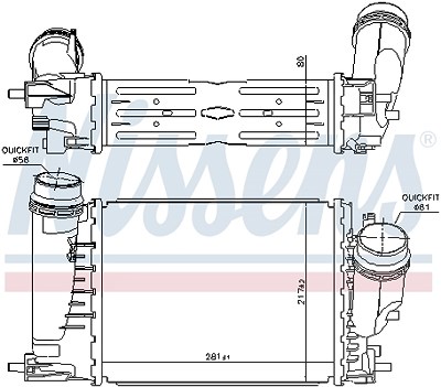 Nissens Ladeluftkühler [Hersteller-Nr. 961429] für Renault von NISSENS