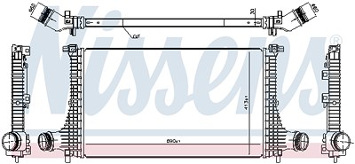 Nissens Ladeluftkühler [Hersteller-Nr. 961502] für VW von NISSENS