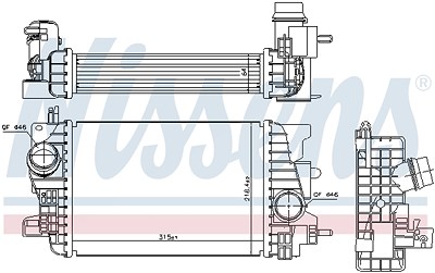Nissens Ladeluftkühler [Hersteller-Nr. 96197] für Opel von NISSENS