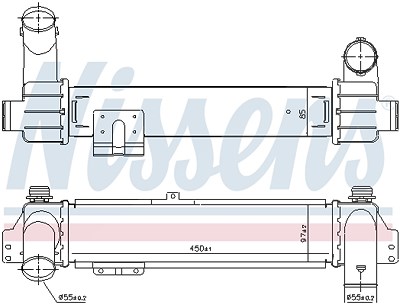 Nissens Ladeluftkühler [Hersteller-Nr. 96215] für Kia von NISSENS