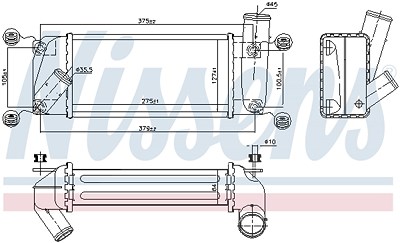 Nissens Ladeluftkühler [Hersteller-Nr. 96263] für Toyota von NISSENS