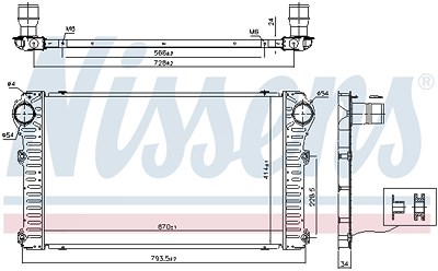 Nissens Ladeluftkühler [Hersteller-Nr. 96347] für Toyota von NISSENS