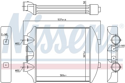 Nissens Ladeluftkühler [Hersteller-Nr. 96405] für Seat von NISSENS