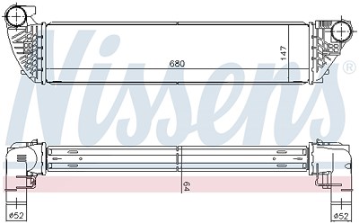 Nissens Ladeluftkühler [Hersteller-Nr. 96418] für Renault von NISSENS