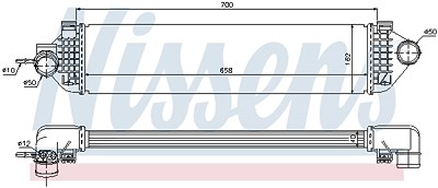 Nissens Ladeluftkühler [Hersteller-Nr. 96492] für Ford von NISSENS