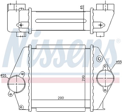 Nissens Ladeluftkühler [Hersteller-Nr. 96570] für Mazda von NISSENS