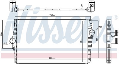 Nissens Ladeluftkühler [Hersteller-Nr. 96601] für Volvo von NISSENS