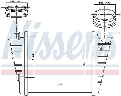Nissens Ladeluftkühler [Hersteller-Nr. 96680] für Skoda, VW von NISSENS