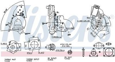 Nissens Lader, Aufladung [Hersteller-Nr. 93128] für Ford, Land Rover von NISSENS